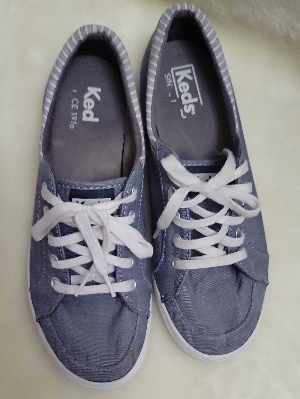KEDS Women's Center III Canvas Casual Sneakers from Finish Line. Size 6.5